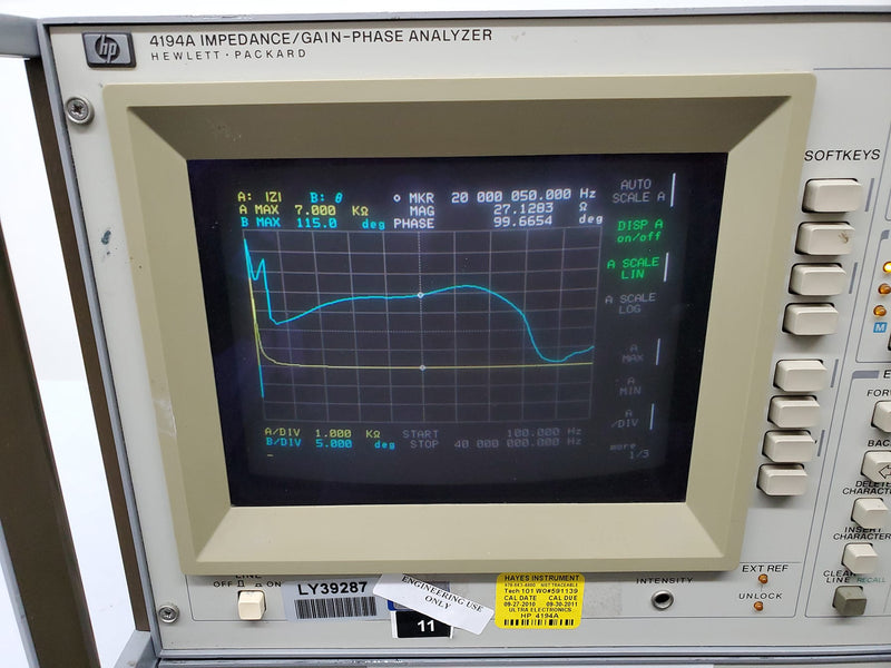 Agilent 4194 A Impedance / Gain-Phase Analyzer