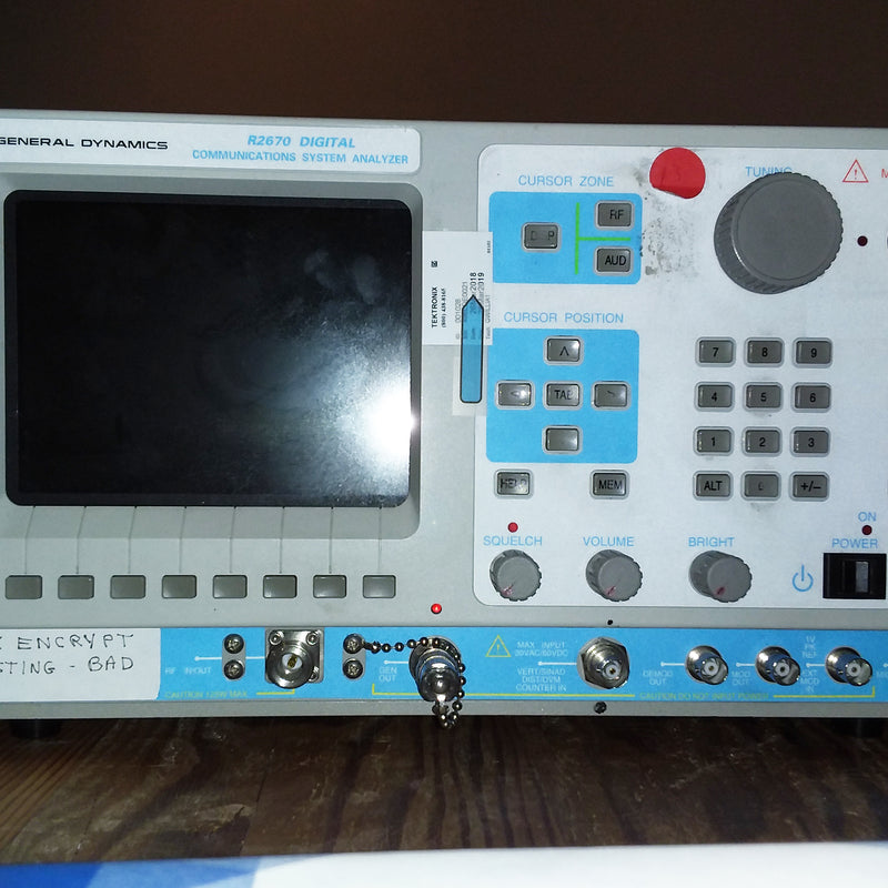 General Dynamics R 2670 Digital Communications Analyzer