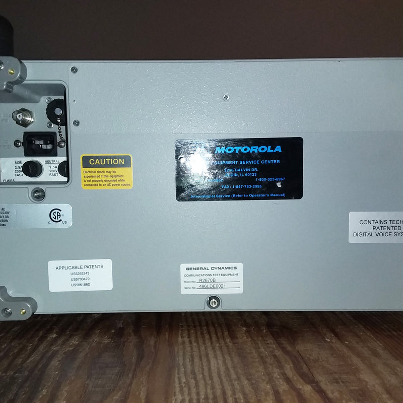 General Dynamics R 2670 Digital Communications Analyzer