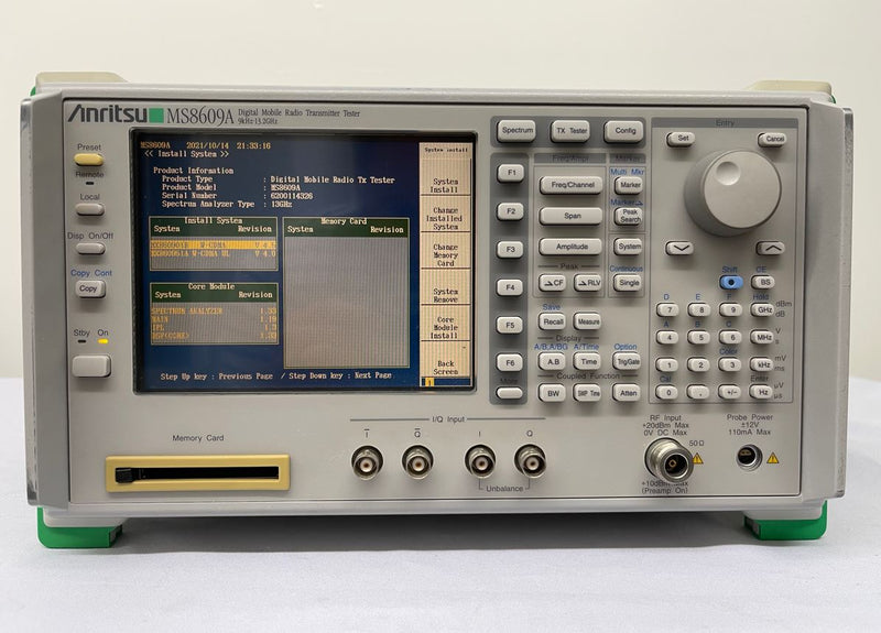 Anritsu MS 8609 A Digital Mobile Radio Transmitter Tester / Spectrum Analyzer