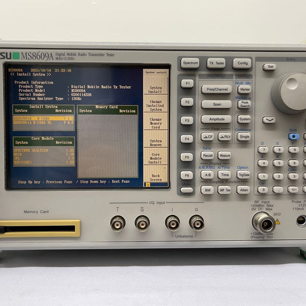 Anritsu MS 8609 A Digital Mobile Radio Transmitter Tester / Spectrum Analyzer