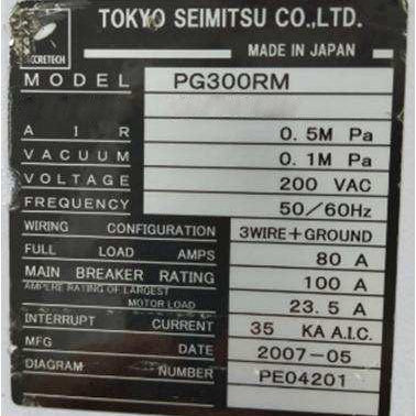 Accretech / TSK PG 300 RM In-Line Backgrinder