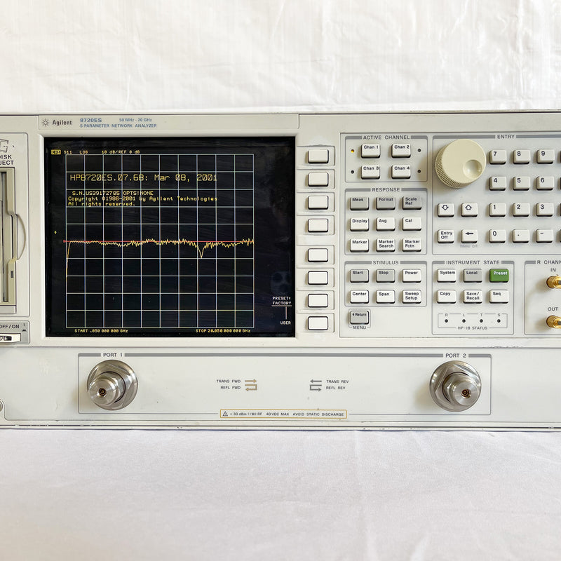 Agilent 8720 ES S-Parameter Network Analyzer