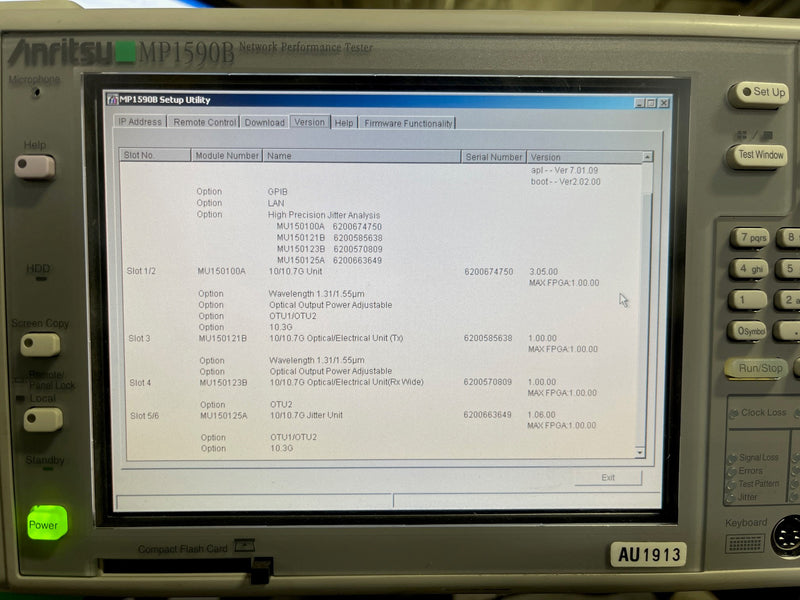 Anritsu MP 1590 B Network Performance Tester