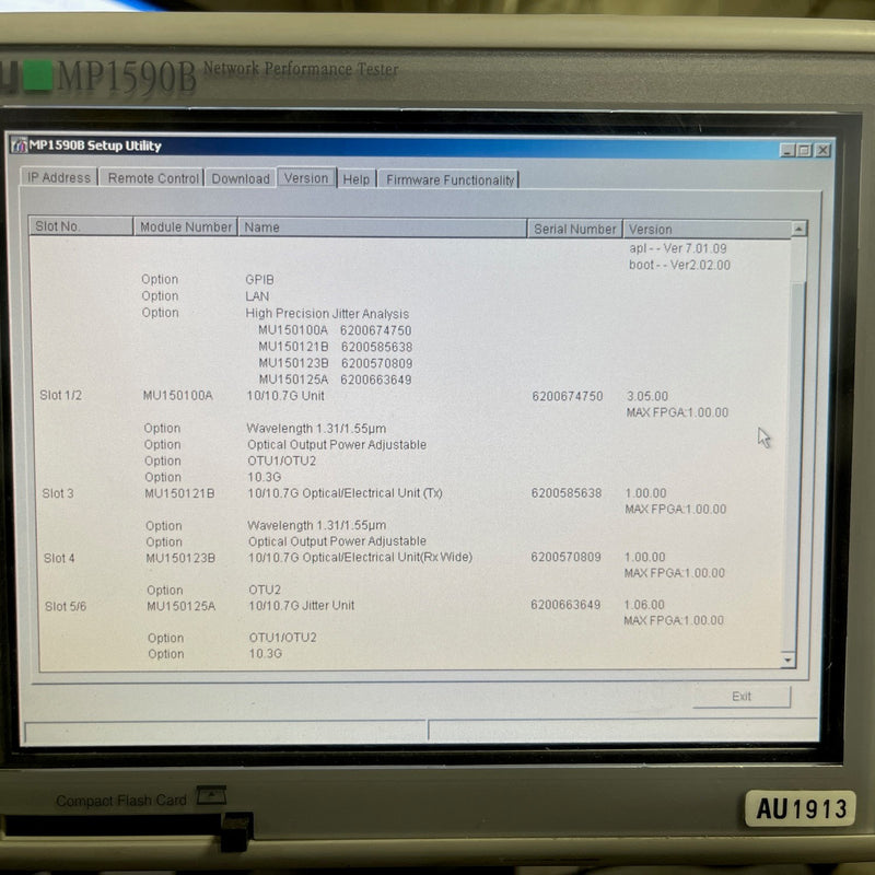 Anritsu MP 1590 B Network Performance Tester