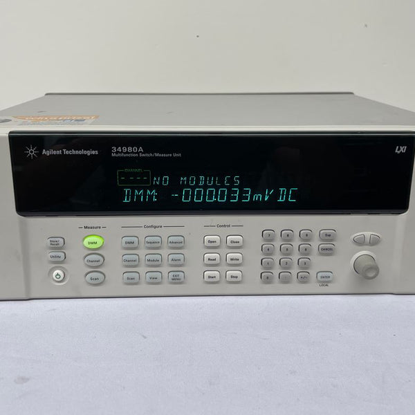 Agilent 34980 A Multifunction Switch / Measure Unit with DMM