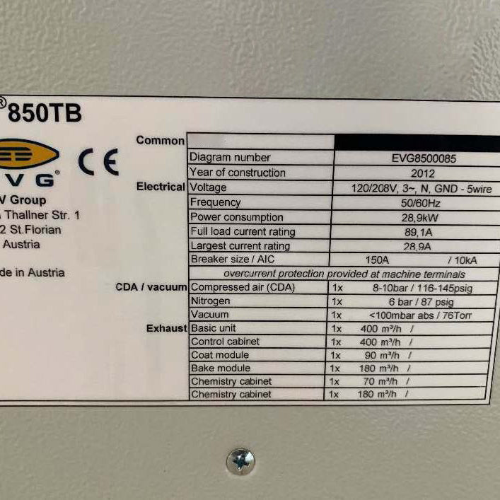 EVG 850 Wafer Bonder