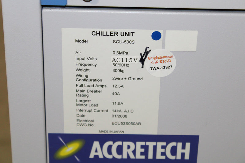 Accretech / TSK SCU 500 S Chiller