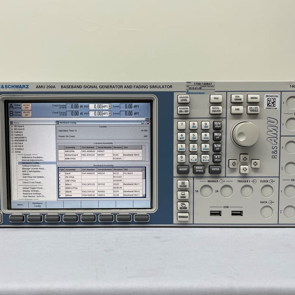 Rohde & Schwarz AMU 200 A Baseband Signal Generator and Fading Simulator