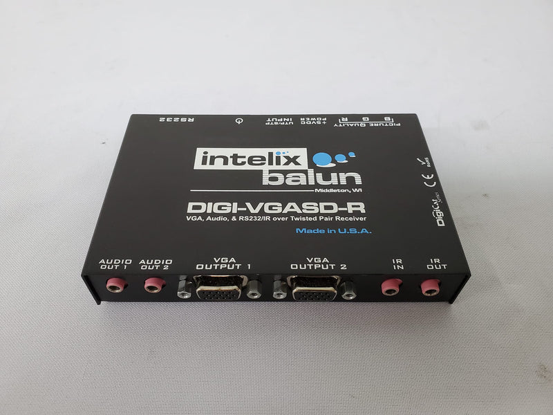 Intelix Balun Digi-VGASD-R VGA, Audio, & RS232/IR over Twisted Pair Receiver