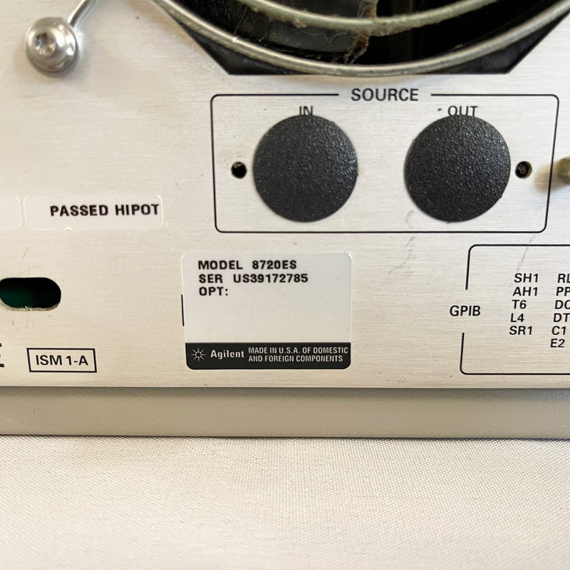 Agilent 8720 ES S-Parameter Network Analyzer