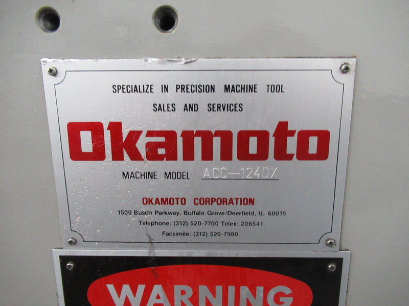 Okamoto ACC 124 DX Surface Grinder