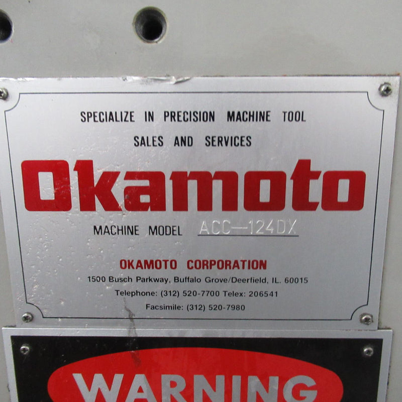 Okamoto ACC 124 DX Surface Grinder