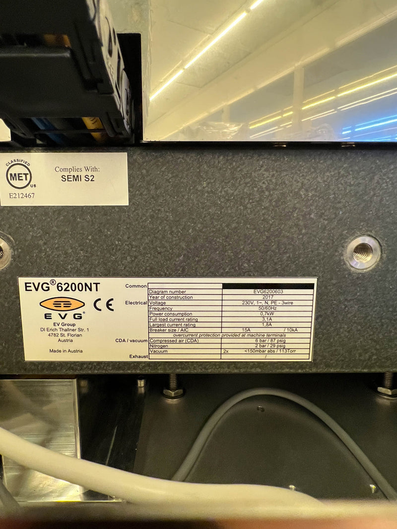 EVG 6200 NT Semi Automated Bottom Side Alignment System