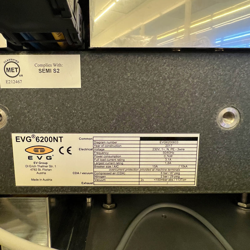 EVG 6200 NT Semi Automated Bottom Side Alignment System