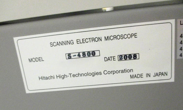 Hitachi S 4800 SEM