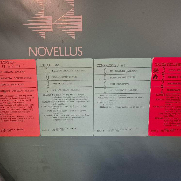 Novellus Concept One TEOS Gas Cabinet