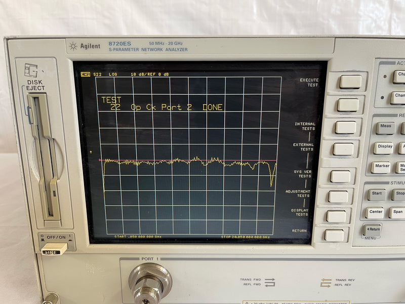 Agilent 8720 ES S-Parameter Network Analyzer