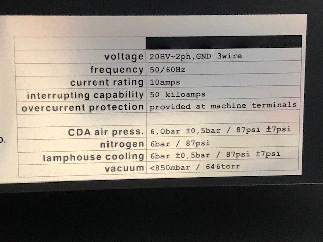 EVG 620 Mask Aligner