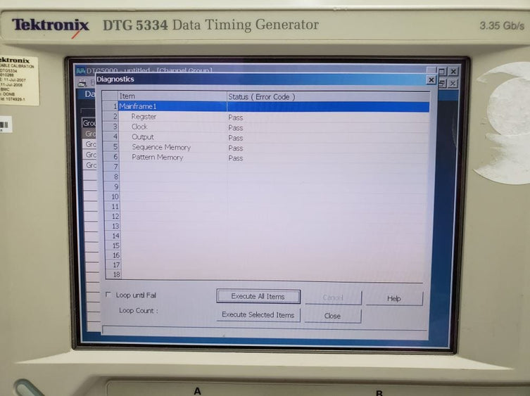 Tektronix DTG 5334 Data Timing Generator