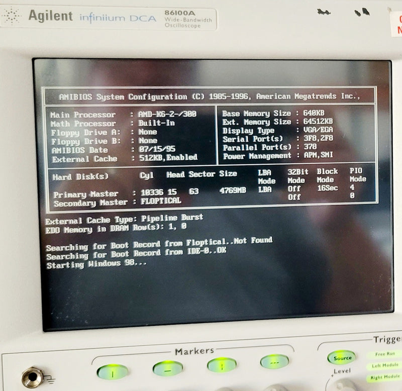 Agilent 86100 A Infiniium DCA Wide-Bandwidth Oscilloscope