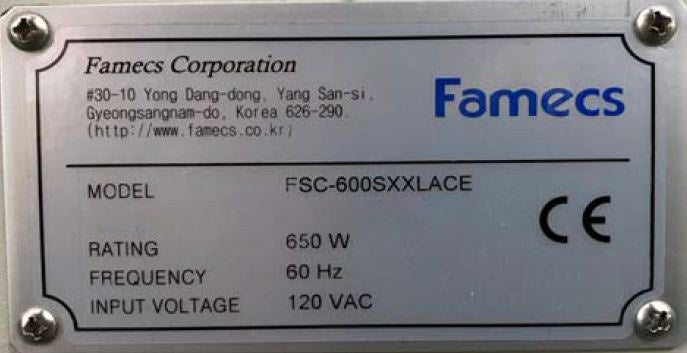 Famecs FSC 600 SXXLACE Conveyor