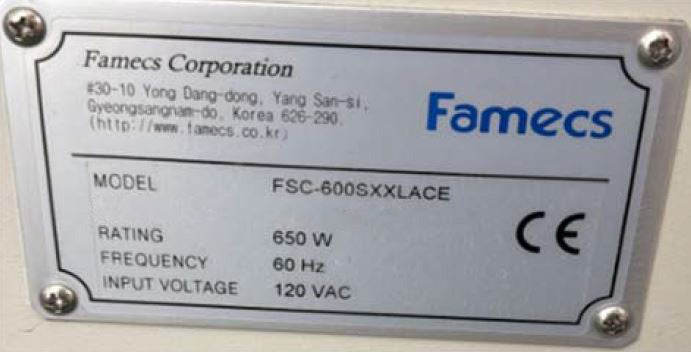 Famecs FSC 600 SXXLACE Conveyor