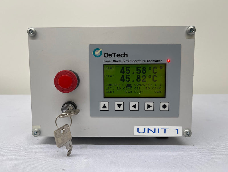 OsTech PS 11 2 x PA 09 V 24 U Laser and Peltier Driver / Laser Diode & Temperature Controller