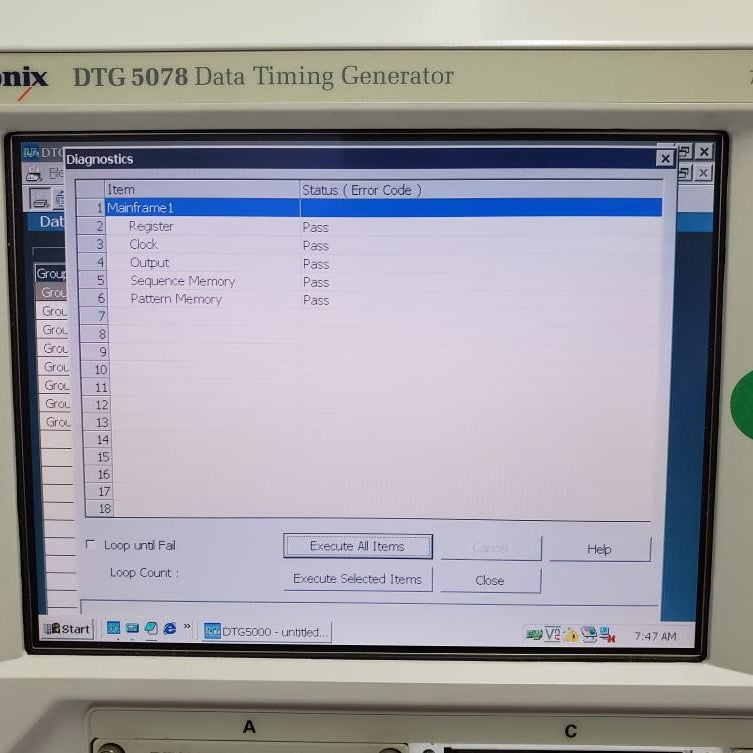 Tektronix DTG 5078 Data Timing Generator