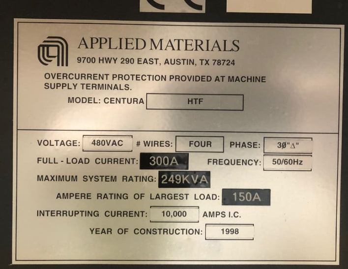 Applied Materials Centura Epi HTF Atmospheric Tool