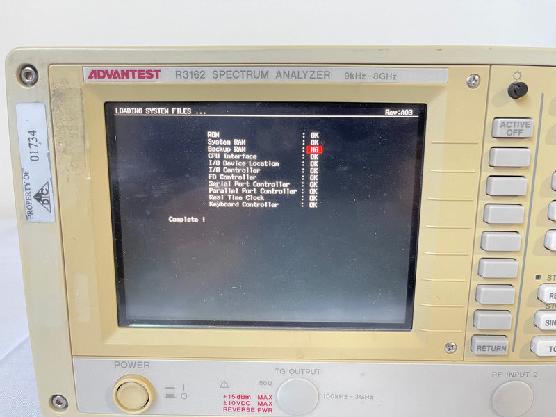 Advantest R 3162 Spectrum Analyzer