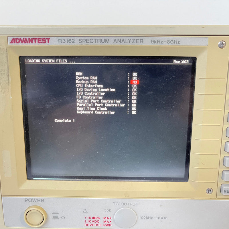 Advantest R 3162 Spectrum Analyzer