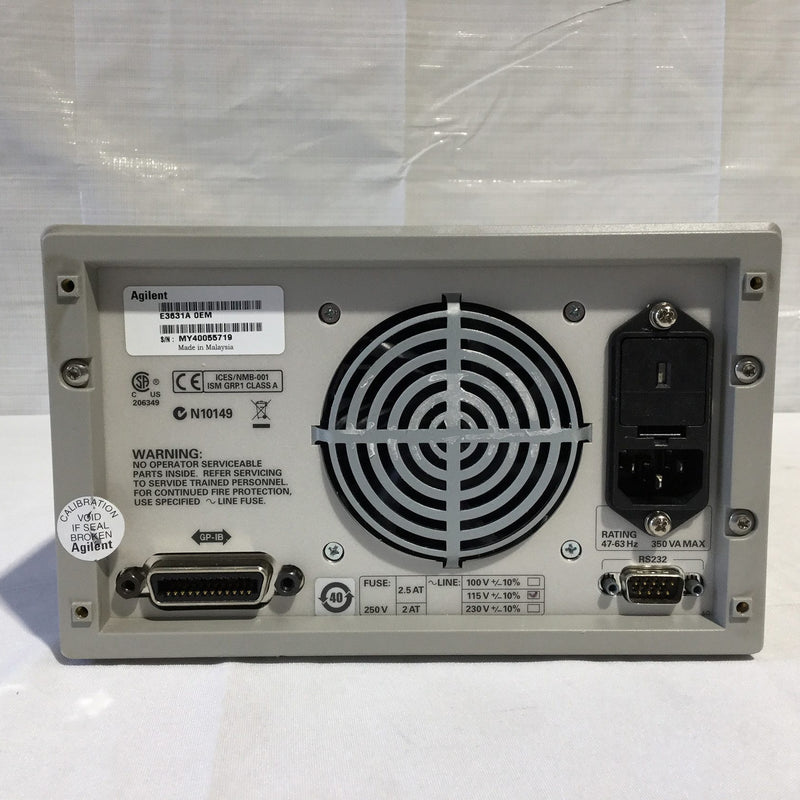 Agilent E 3631 A DC Power Supply