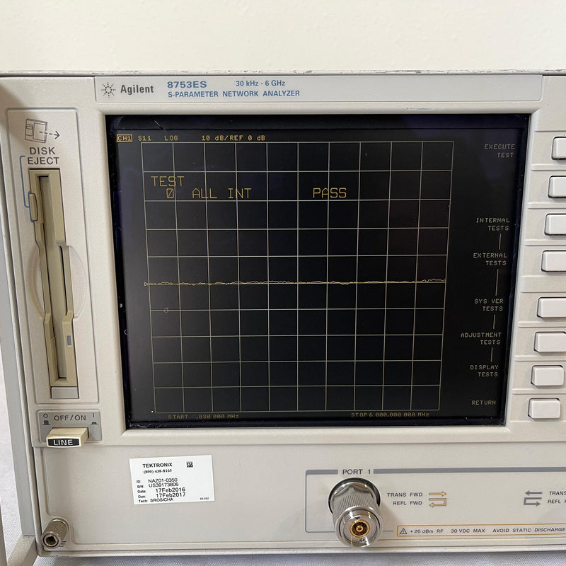 Agilent 8753 ES S-Parameter Network Analyzer