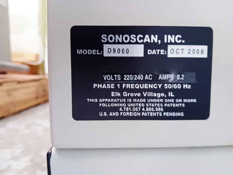 Sonoscan D 9000 Acoustic Microscope