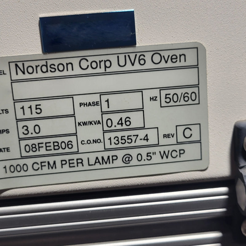 Nordson Asymtek UV 6 Oven