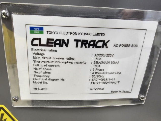 Tel Clean Track Act 12 Coater / Developer