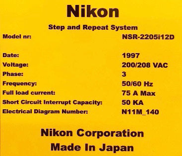 Nikon NSR 2205 i 12 D Stepper