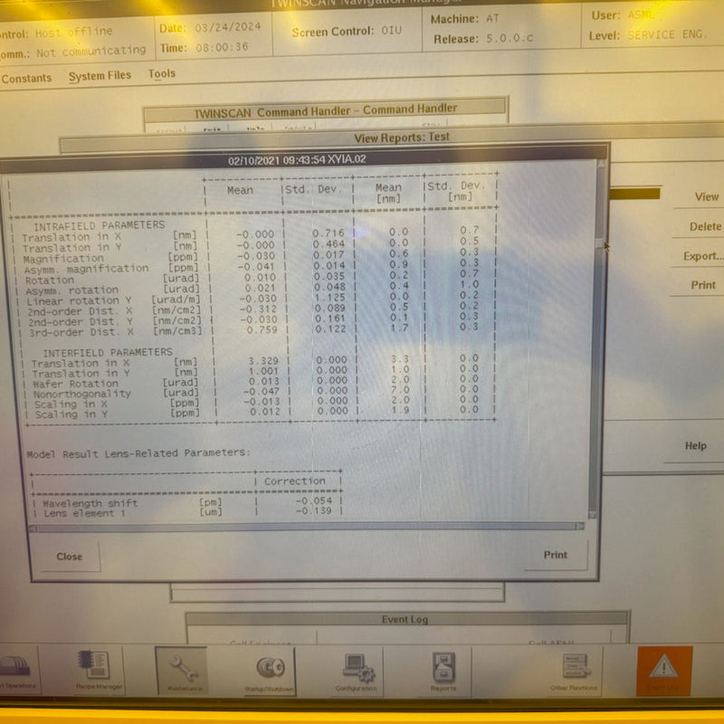 ASML Twinscan XT 1700 i Immersion Scanner