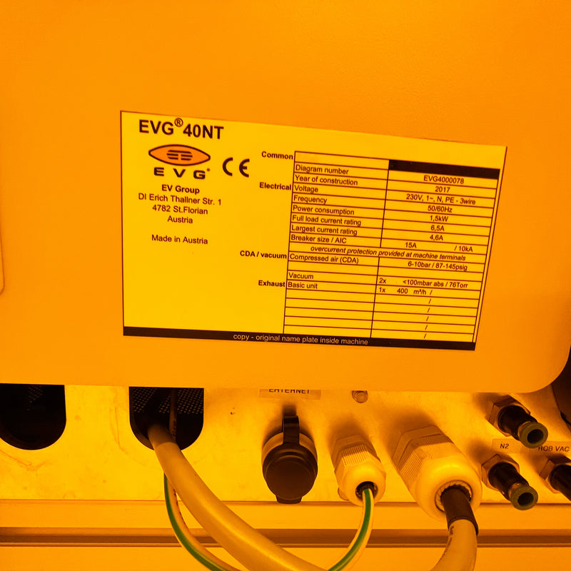 EVG 40 NT Measurement System