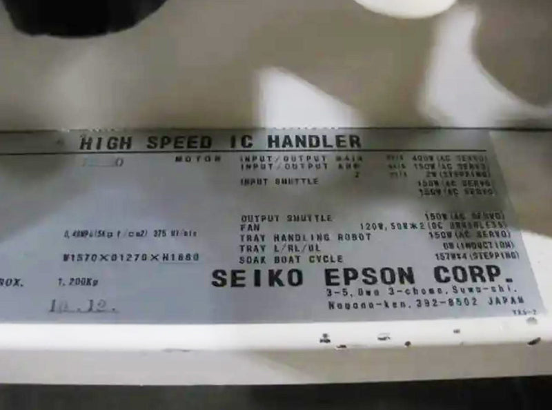 Seiko / Epson TR 60 High Speed IC Handler