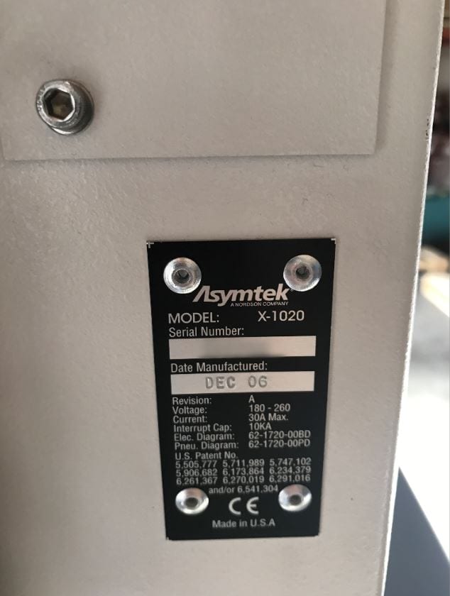 Asymtek X-1020 Dispenser