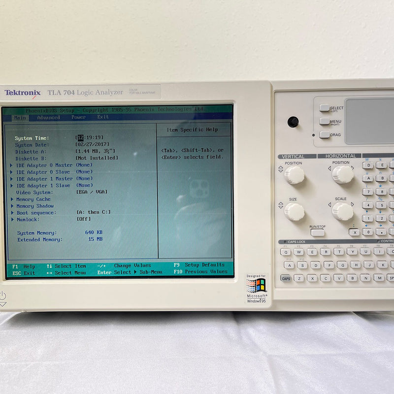 Tektronix TLA 704 Logic Analyzer Color Portable Mainframe