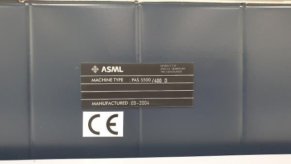 ASML PAS 5500 / 400 i-Line Stepper