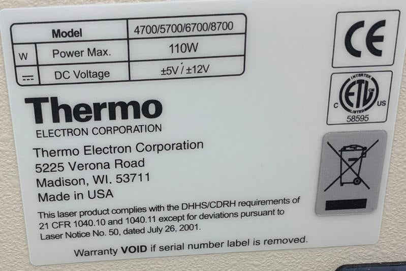 Thermo Electron Nicolet 6700 FTIR