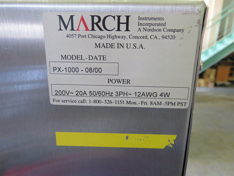 March PX 1000 Plasma Asher / Etcher