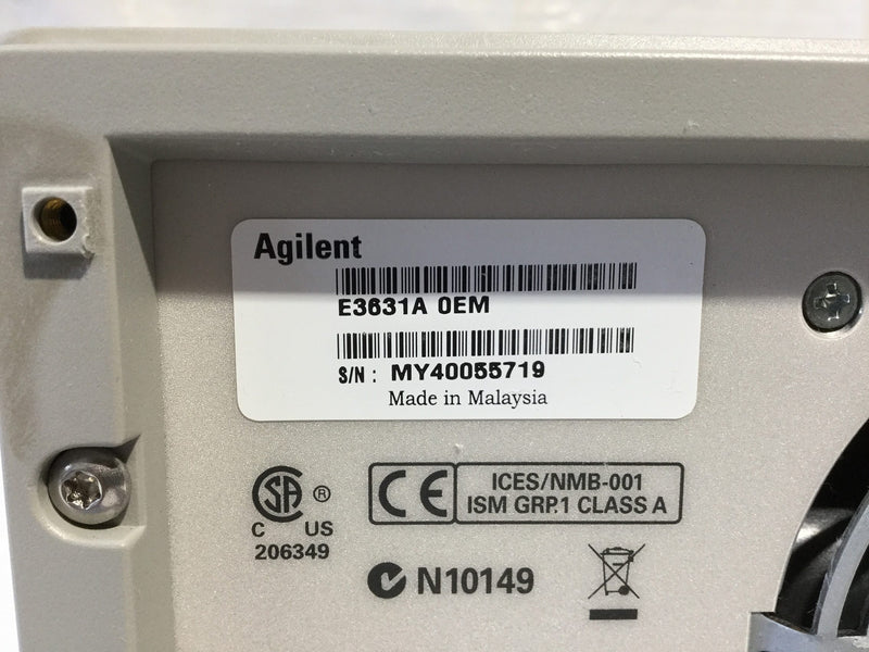 Agilent E 3631 A DC Power Supply