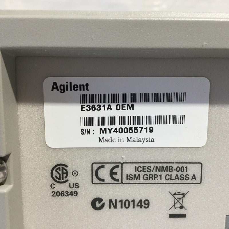 Agilent E 3631 A DC Power Supply