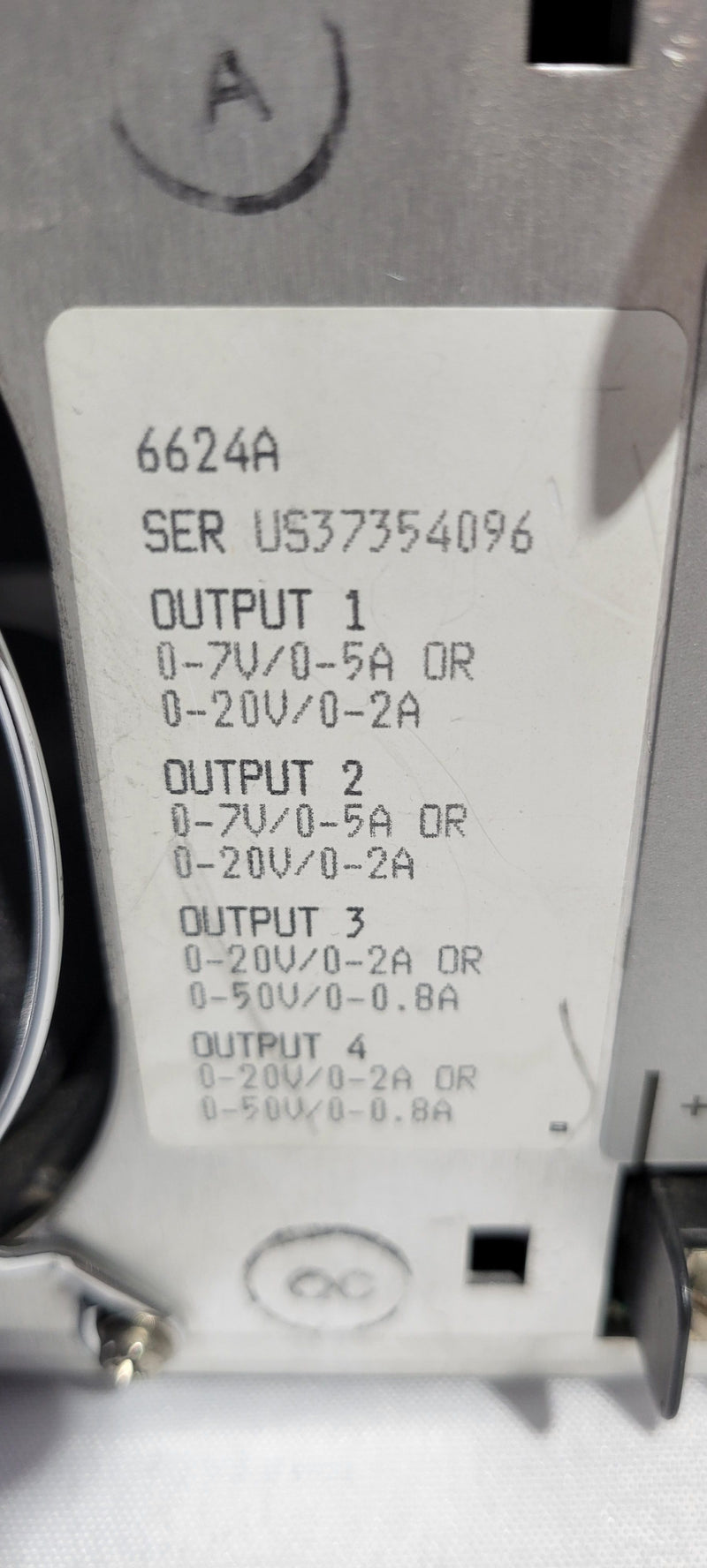 Agilent 6624 A DC Power Supply