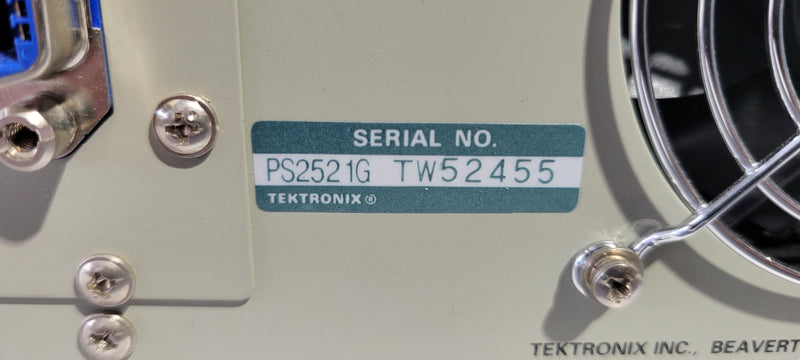 Tektronix PS 2521 G Programmable Power Supply